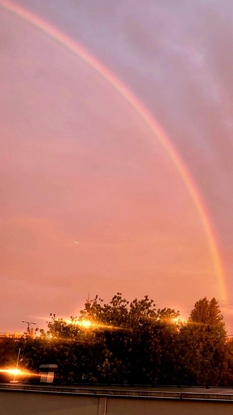 Sunset With Rainbow, Rainbow Aesthetic Wallpaper, Gods Promise, God's Promise, Rainbow Sky, Rainbow Aesthetic, Rainbow Wallpaper, Aesthetic Wallpaper, Little Things