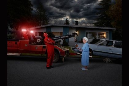 Vancouver artist Dina Goldstein's Gods of Suburbia showcases deities through a modern lens | Georgia Straight, Vancouver's News & Entertainment Weekly Dina Goldstein, Narrative Photography, Corporate Portrait, Photography Series, Diego Rivera, Ancient Myths, Female Photographers, Human Condition, Photo Series