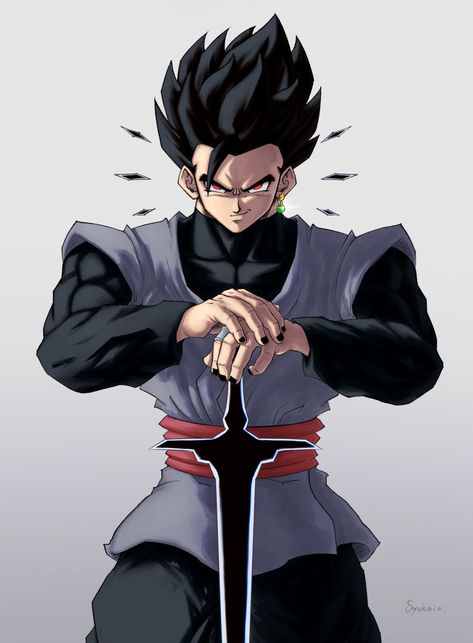 Gohan Black, Dragon Ball Fanart, Super Saiyan Rose, Anime English, Dragon Ball Oc, Drawing Superheroes, Ball Image, Son Gohan, Black Goku