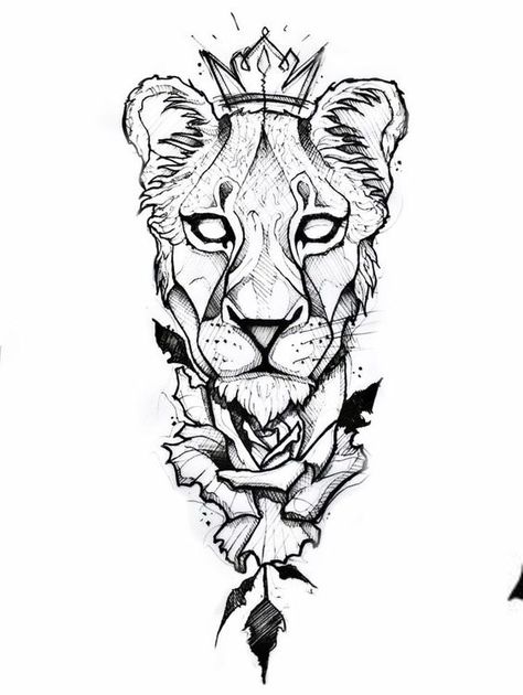 Ephemeral Echoes: Art Sketches Transforming into Tattoos Lion Head Tattoo Stencil, Lion Tattoo Sketch, Tattoo Art Design, Lion Tattoo Sleeves, Lion Head Tattoos, Bull Tattoos, New Tattoo Designs, Sharpie Tattoos, Owl Tattoo Design