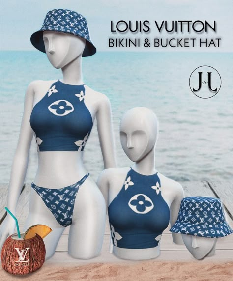 J-ARMOIRE — Top - MESH INCLUDED Bottom - MESH Bucket Hat -... Sims 4 Lifeguard Cc, Sims 4 Vacation Clothes, Sims Bathing Suit Cc, Sims 4 Female Swimwear, Sims 4 Cc Clothes Swimwear, Sims 4 Bratz Cc, Sims 4 Bathing Suits, Sims 4 Cc Beach Clothes, Sims 4 Tops Cc Female