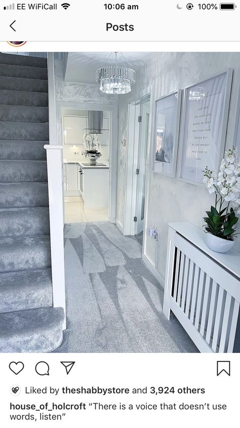 Gray And White Hallway Ideas, Hallway Ideas Grey And White, Hallway Ideas Grey, Grey And White Hallway Ideas, Hall Ways Ideas Entrance, Grey And White Hallway, White Hallway Ideas, Grey Hallway Ideas, Hall Ways Ideas