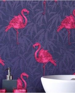 Gorgeous Graham and Brown flamingo wallpaper Pink Flamingo Wallpaper, Affordable Wallpaper, Flamingo Wallpaper, Paintable Wallpaper, Flamingo Love, Flamingo Art, Graham & Brown, Bird Wallpaper, Kitchen Wallpaper