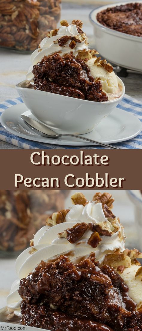 Smoked Chocolate Pecan Cobbler, Chocolate Pecan Cobbler Recipe, Chocolate Cobbler Easy, Cobbler For A Crowd, Chocolate Pecan Cobbler, Chocolate Pecan Delight, Southern Chocolate Cobbler, Cobbler Desserts, Chocolate Cobbler Recipe