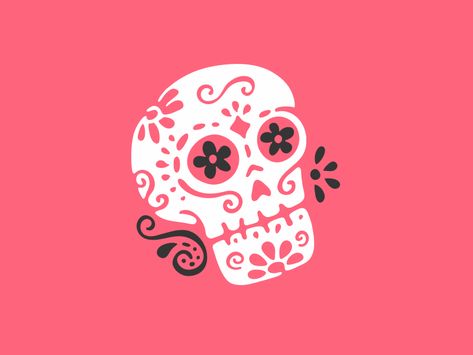 Skull Images, Sugar Skull Illustration, Halloween Post, Halloween Graphics, Day Of The Dead Skull, Skull Illustration, Skull Logo, Mexican Designs, Little Doodles