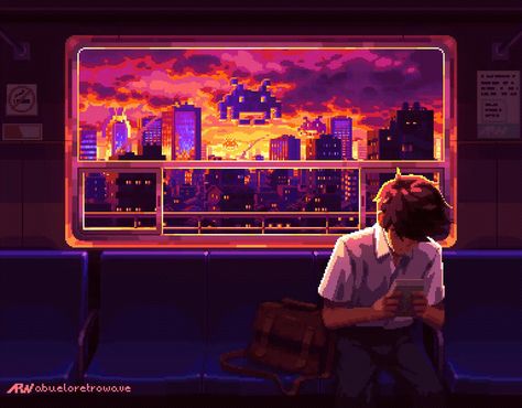 Benny And Joon, Piskel Art, Pixel Art Background, Pixel Animation, Arte 8 Bits, 8bit Art, Cool Pixel Art, Banner Gif, Wallpaper Animes