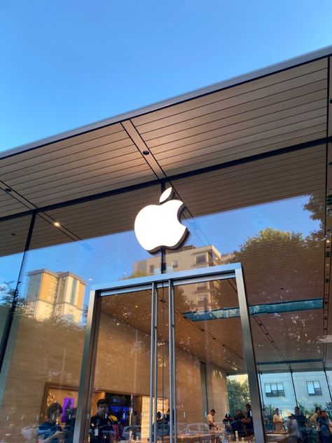 #applestore Apple Company Aesthetic, Iphone Store Shop, Apple Store Aesthetic, Iphone Company, Discord Text, Office Headquarters, Iphone Store, Mobile Shop Design, Apple Gadgets