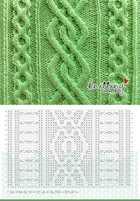 Cable 42, 52 stitches Cable Knitting Chart, Cable Knit Stitches, Knitting Cable Pattern, Cable Patterns Knitting, Cable Patterns Knitting Free, Free Cable Knitting Patterns, Crochet Cable Stitch Pattern, Knit Cable Pattern, Knit Stitch Patterns Cables