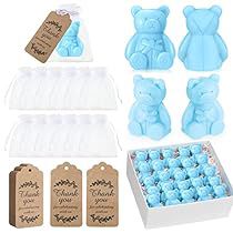 Bear Baby Shower Favors, Baby Shower Soap Favors, Gender Reveal Baby Shower Themes, Gift Tags Handmade, Gender Reveal Gifts, Baby Shower Theme Decorations, Girl Gender Reveal, We Can Bearly Wait, Mini Soaps