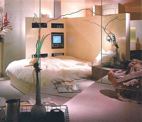 80s Style Bedroom, 90s Interior Design, 90s Luxury, 1980s Interior, 1980s Decor, 90s Interior, 80s Bedroom Aesthetic, 80s Interior Design, 80s Bedroom