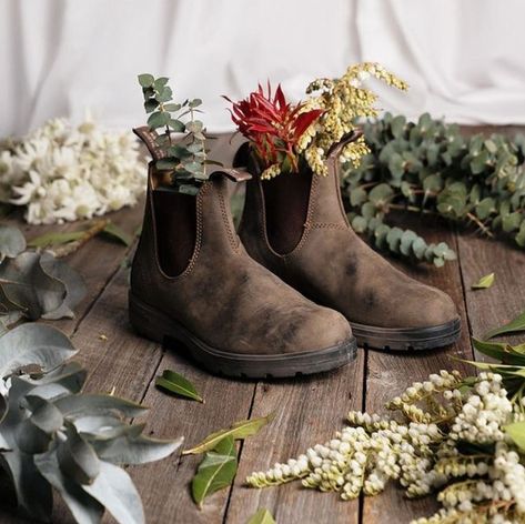 We don't know how this "stick flowers in your boots" trend got started, but we like it. This beauty pair of Blundstone 585's via @blundstonddk link in bio.⁠ .⁠ .⁠ .⁠ .⁠ .⁠ .⁠ .⁠ .⁠ .⁠ .⁠ .⁠ .⁠ .⁠ #blunstone #blundstones #blundstoneboots #everywherelifetakesme #bootsshop #aussieboots #chelseaboots #streetfashion #bootstyle #bootlover #bootoftheday #australianfashion #aussiestyle #aussiefashion #mensboots #womensboots #afterpayavailable #liveinmyblundstones #casualboots #afterpay #afterpayaustrali Womens Blundstone Boots, Blundstone Rustic Brown, Blundstone 585 Rustic Brown, Blundstone 585, Granola Girl Outfits, Blundstone Boots, Lightweight Boots, School Holiday, Boots For Short Women