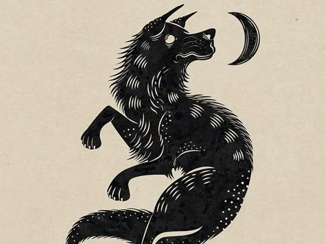 Werewolf Games, Occult Tattoo, Wolf Illustration, Ancient Animals, Wolf Design, Wolf Tattoo, Long Island Ny, Plant Illustration, Skull And Bones