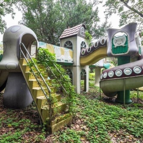 when a matt girl meets her chris girl and they become friends and stay friends for two years ^__^ 🦌🐾🐞🍀૮ ․ ․ ྀིა Goth Cottagecore Aesthetic, Abandoned Playground, Playground Aesthetic, Forest Playground, Cool Playgrounds, Dust Bunnies, Core Board, Aesthetic Stuff, Urban Life