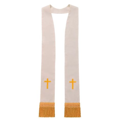 This is an example of ecclesiastical dress. Stoles could be seen worn by priests. Priest Stole, Scarf Styles, Fashion Brand, Top Styles, Fashion Branding, Fashion Brands