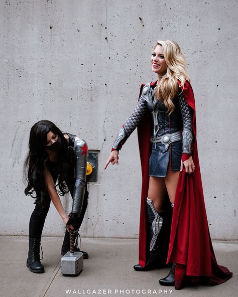 New York Comic Con October 2016 Diy Marvel Costumes, Female Thor Costume, Ms Marvel Costume, Thor Girl, Thor Costume, Thor Cosplay, Female Thor, Comic Con Costumes, Marvel Costumes