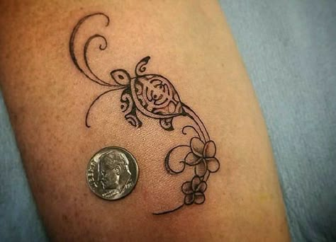 Turtle And Frangipani Tattoo, Turtle Anklet Tattoo, Turtle Ankle Tattoos For Women, Honu Turtle Tattoo, Mexican Turtle Tattoo, Turtle Semi-colon Tattoo, Polynesian Hand Tattoos For Women, Matching Hawaiian Tattoos, Hawaiian Tattoos For Women