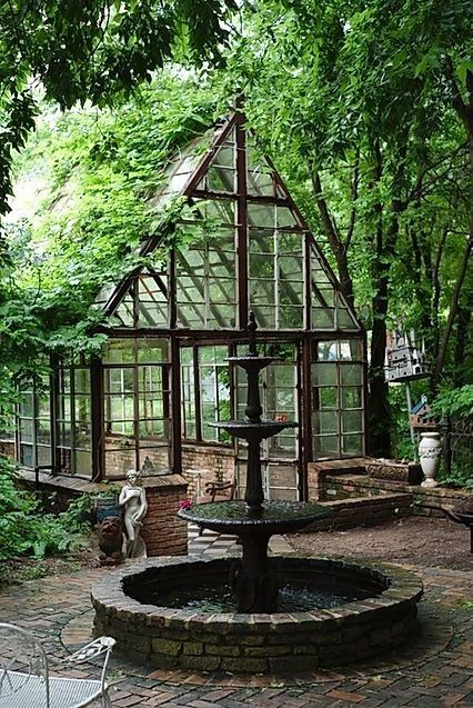 Winter Garden Aesthetic, Healing Sanctuary, Screened Room, Sekrit Theater, Card House, Backyard Greenhouse, Diy Greenhouse, Have Inspiration, Greenhouse Gardening