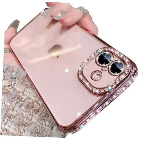 Return Policy Fast Delivery Trusted seller Clear Glitter Case for iPhone 16 Plus,Luxury Bling Sparkly Diamond Rhinestone with Camera Protector Soft TPU Plating Bumper Slim Transparent Women Girls Case for iPhone 16 Plus 6.7" (Pink) Product Description ❥【Compatible with Apple iPhone 16 Plus】The Cute Luxury Clear Glitter Bling Sparkle Shiny with Diamond Rhinestones Aesthetic Elegant Shockproof Protective Case Cover is ONLY Designed for the iPhone 16 Plus 6.7 Inch 5G (2024), Not fit for other phone models. ⚠️Note: T are 2 reserved lanyard holes on bumper of the case, not missing rhinestones!! ❥【Built-in Rhinestone Camera Lens Protector】The Phone case is designed with built in Shinny Glitter Diamond updated Glass Camera Lens Protector, it offers well protection for your valued phone cameras fr Rhinestones Aesthetic, Sparkly Phone Cases, Girl Cases, Camera Protector, Glitter Case, Diamond Glitter, Camera Lenses, Personalized Decor, Makeup Case