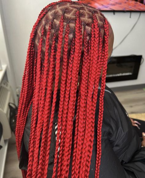 Red Orange Braids, Orange Braids, French Curl, African Hair, Box Braids Styling, Pretty Braided Hairstyles, Girls Hairstyles Braids, Hair Braiding, Girls Braids