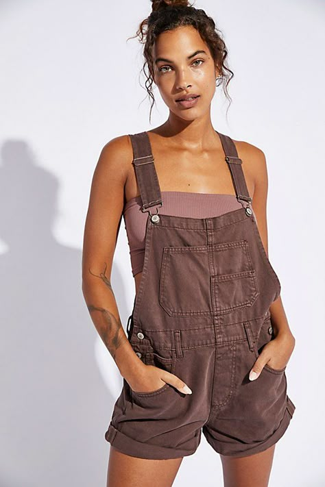 Ziggy Shortalls, Ziggy Overalls, Free People Overalls, Outdoorsy Style, Farm Clothes, Summer Trends Outfits, Casual Jumpsuit, Jumpsuit Fashion, Casual Summer Outfits