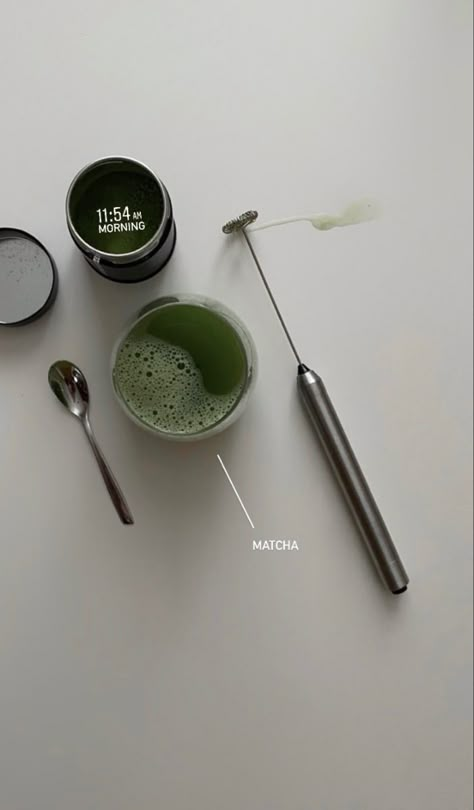 Mirror Wall Bedroom, Minimal Photography, Cafe Latte, Healthy Lifestyle Inspiration, Creative Instagram Stories, Matcha Latte, Infused Water, White Table, Green Aesthetic