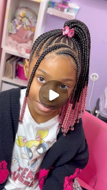 231K views · 23K likes | ✨ Precious kids ✨ on Instagram: "Bonnie Bella 💖💖. Classic Ponytail x Bang ! Super cute & NEAT ✨  • • • • • miramarhairstylist #miramarbraider ##miramarkidbraider #browardbraider #browardkidsbraids #browardbraids #browardhairbraider #miamihairstylist #miamikidbraider #miamibraids #miamikidhairbraider #pompanokidsbraider #pompanobraider #kidfriendlystyles #kidfriendlybraids" Back To School Braids Hairstyles For Kids, Kids Braided Updo Hairstyles, Kid Braid Ponytail Styles, Ponytail Styles For Kids, Kids Bubble Braid Hairstyles, Kids Braided Hairstyles Ponytail, Kids Feed In Ponytail, Braided Ponytail Hairstyles For Kids, Simple Fulani Braids For Kids