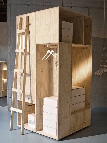 ‘We formed this type of wooden box construction into displays for fashion and they became more complex and labyrinthine,’ Larsen recalls. Design Del Prodotto, Pop Up Stores, Retail Space, Pop Up Shops, Pop Up Store, Retail Design, Pop Up Shop, Design Furniture, 인테리어 디자인