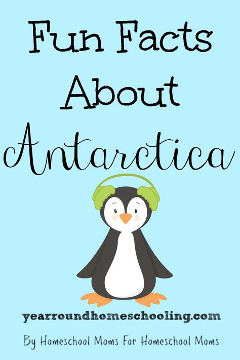 Fun Facts About Antarctica - http://www.yearroundhomeschooling.com/fun-facts-antarctica/ Antarctica Activities, Antarctica Travel, Homeschool Geography, Polar Animals, World Geography, Facts For Kids, Arctic Animals, Study Unit, Early Childhood