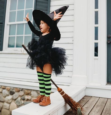 Family Witches Costume, Stellaluna Costume, Toddler Costume Ideas Girl, Toddler Girl Diy Halloween Costume, Family Witch Costumes, Halloween Costumes For 2 Year Girl, Witch Family Costumes, Toddler Witch Costume Diy, Unique Toddler Halloween Costumes Girl