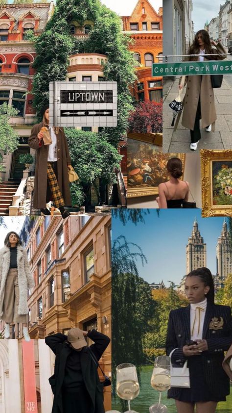 new york city uptown aesthetic vibes ~~ #nyc #aesthetic #moodboard #newyork #gossipgirl #inspo Uptown Aesthetic, Uptown New York, Nyc Aesthetic, Aesthetic Moodboard, Aesthetic Vibes, Pretty Places, Gossip Girl, York City, New York City