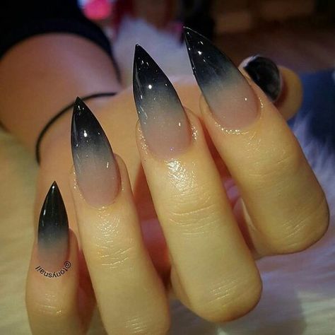 @kiki_clutch shared a photo on Instagram: “I need these nails like I need a hole in the head. #stilettonails #gothnails #claws” • Jun 30, 2017 at 1:48am UTC Gel Nails French, Black Stiletto Nails, Goth Nails, Happy Nails, Ingrown Toe Nail, Have Inspiration, Short Nail Designs, Dip Powder Nails, Christmas Nail Designs