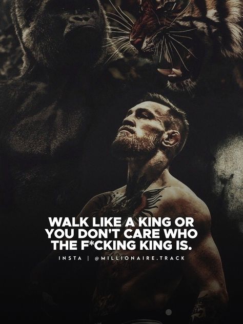 #millionairetrack #motivationalquote #inspirationalthoughts #successquotes #millionairequotes #quotesoftheday Walk Like A King Quotes, Millionaire Track, King Quotes, Millionaire Quotes, You Dont Care, Insta Me, Inspirational Thoughts, A King, Success Quotes