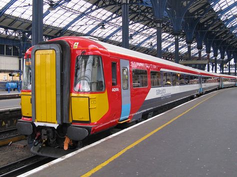 Gatwick Express Class 442 third-rail electric multiple-units in London Third Rail, Rail Road, Electric Train, British Rail, Electric Locomotive, Gatwick, Route Map, Train Pictures, Rolling Stock