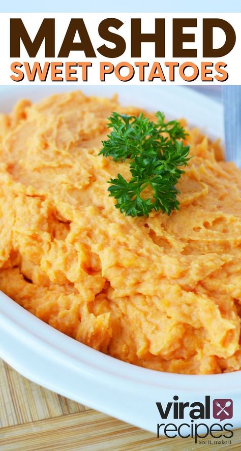 Creamy mashed sweet potatoes, a savory over sweet mash, combine cream cheese and butter for a perfectly smooth and holiday ready side dish everyone will love. #sweetpotatoes #sidedish #recipes Sweet Potato And Cream Cheese Recipes, Sweet Potato Cream Cheese, Sweet Mashed Potato Recipes, Sweet Mashed Potatoes, Easy Mashed Sweet Potatoes, Cream Cheese Potatoes, Sweet Potato Recipes Mashed, Raw Sweet Potato, Yams Recipe