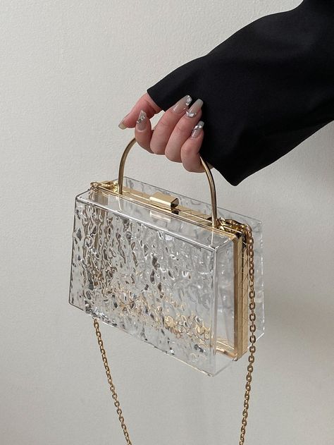 Transparent Purse, Clear Purses, Bags For Teens, Girly Bags, College Bags, Transparent Bag, Fancy Bags, Clear Bags, Box Bag