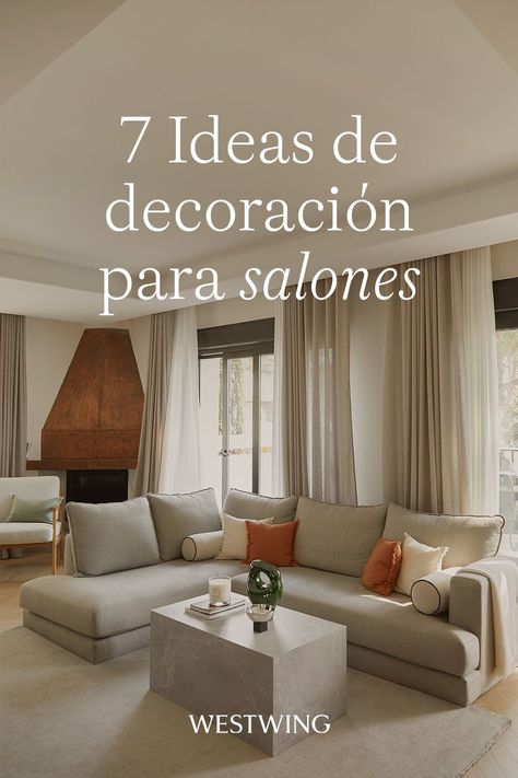 El salón es la estancia más acogedora de la casa, ya sea grande o pequeño. Se trata de un espacio concebido para estar a gusto y relajarse. Para que cumpla sus funciones, tenemos que elegir los muebles y la decoración adecuados. ¿Cómo podemos lograr un salón moderno y elegante? Queremos compartir contigo 7 ideas y consejos de decoración del hogar para que consigas el salón moderno de tus sueños. Descubre en Westwing nuestras claves deco e inspírate para decorar salones modernos y acogedores. Ideas Sala Comedor, Ideas Salon Comedor, Living Grande, Greige Living Room, Fall Ideas Decorating, Scandinavian Bedroom Decor, Living Room 2024, Eclectic Decor Bohemian, Sala Grande