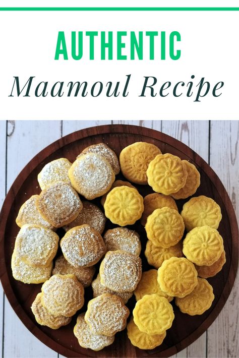 Easy Maamoul Recipe, Mamool Cookies, Mamool Cookies Recipe, Maamoul Recipe, Arabic Desserts, British Bake Off Recipes, Bake Off Recipes, Arabic Dessert, Sweet Cooking