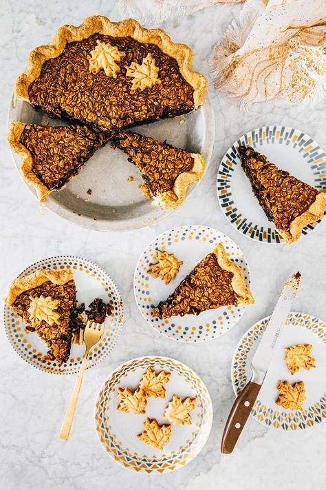 Oatmeal Pie Recipe, Green Tahini, Oatmeal Pie, Thanksgiving Pie Recipes, Four Twenty, Thanksgiving Pie, Thanksgiving Desserts Easy, Pumpkin Custard, Pie Shop