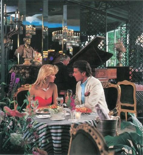 eightiesfan:  Fontainebleau Hilton Resort & Spa Miami - 1983   classy 80s Florida Aesthetic, Miami In The 80s, 1980s Miami Aesthetic, 80s Miami Aesthetic Fashion, 90s Miami Aesthetic, Miami Vice Party Theme, Miami 80s Aesthetic, Vice City Aesthetic, Scarface Miami