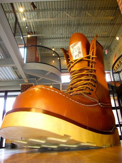 Love the size 638½ work boot at Red Wing Shoe Company Museum and Store. See our two-day itinerary for a Red Wing visit: http://www.midwestliving.com/travel/minnesota/red-wing/weekend-trip-to-red-wing-minnesota/ Travel Minnesota, Red Wing Mn, Red Wing Minnesota, Babe The Blue Ox, Minnesota Travel, Midwest Living, Midwest Travel, Romantic Weekend Getaways, Red Wing Boots