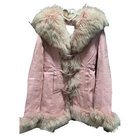 Fluffy Jacket Drawing, Coquette Coat, Pink Fur Coat, Hat Aesthetic, 2000s Outfits, 2000s Fashion Outfits, Cute Jackets, Cosplay Outfits, 2000s Fashion