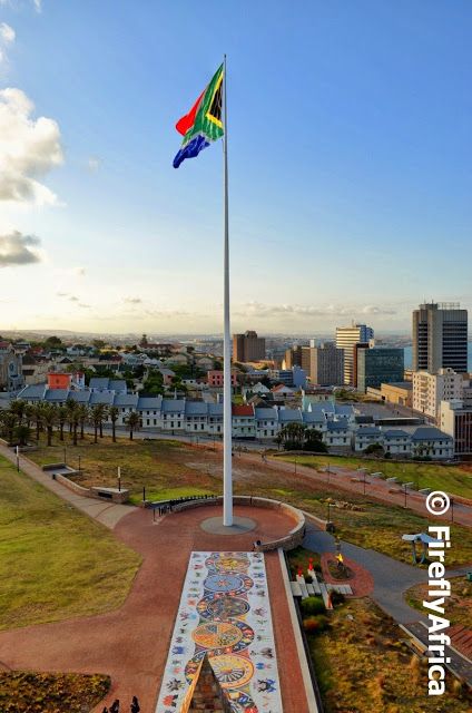 The Firefly Photo Files: The biggest South African flag Port Elizabeth South Africa, 28 Reasons, South Africa Flag, South African Flag, African Flag, Africa Do Sul, South Africa Travel, Eastern Cape, Port Elizabeth