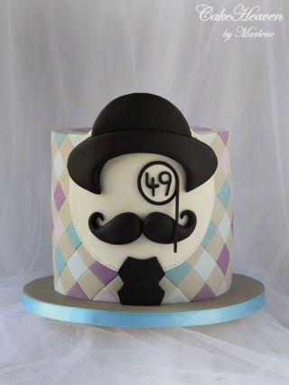 Moustache Birthday Cake - Cake by CakeHeaven by Marlene - CakesDecor 49th Birthday Cake Men, Bolo Musical, Birthday Cake For Men, Mustache Cake, Cake For Men, Cake Design For Men, Boy Cakes, 49th Birthday, New Birthday Cake