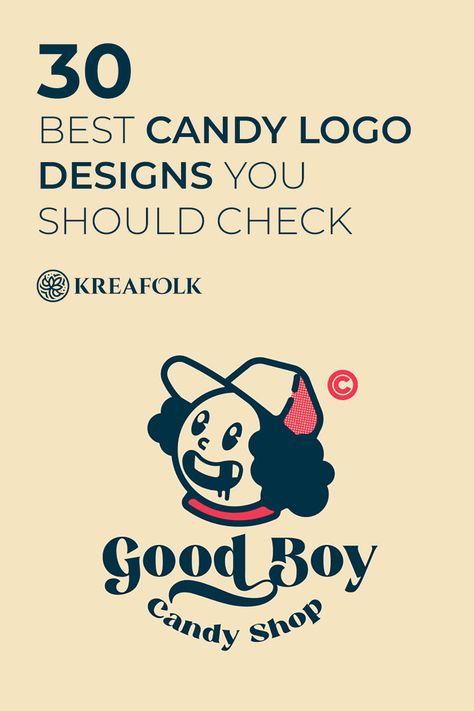 Kindness is like sugar; it makes life taste a little sweeter! Check out some of the best candy logo designs we have curated to inspire your projects! Candy Shop Branding, Candy Logo Design Ideas, Donut Logo Design Ideas, Candy Logo Design, Candy Branding, Donut Logo, Candy Logo, Sweet Station, Candy Man