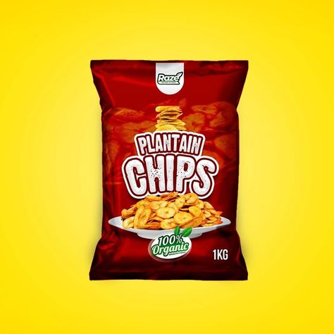 Food packaging Plantain Chips Packaging, Chips Packaging Design, Chips Packaging, Chip Packaging, Packaging Design Ideas, Plantain Chips, Wet Felting Projects, Wet Felting, Food Packaging