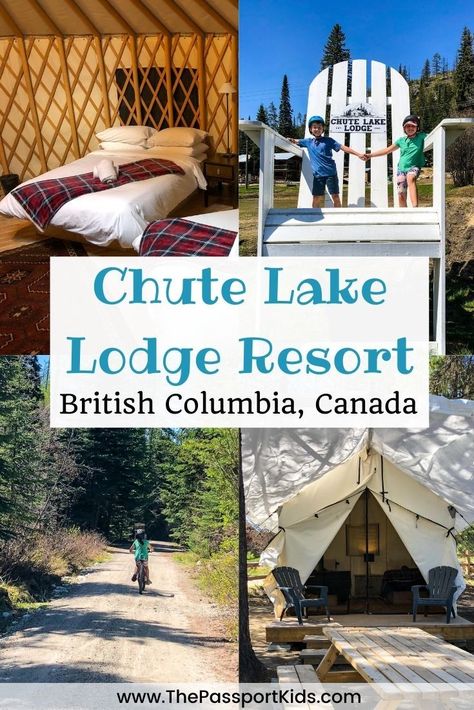 Chute Lake Lodge offers an easy and fun way for the entire family to go camping in the Naramata area. Chute Lake Resort offers so many unique ways to stay including yurts, glamping tents, cabins, and camping sites for tents and trailers. Chute Lake Lodge has direct access to the Kettle Valley Rail trail, fishing, paddleboarding, kayaking, hiking, biking and more! If you are looking for a cabin rental in the Okanagan this is your place! #chutelakelodge #explorebc #okanagan #naramata #canada Camping In Canada, Bc Camping, Canada With Kids, Camping In British Columbia, Camp Richardson Lake Tahoe, Great Bear Lodge British Columbia, Shuswap Lake Bc, Yurt Camping, Autumn Travel