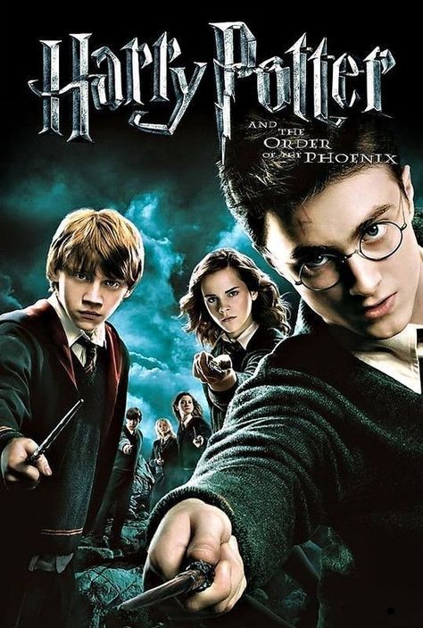 Harry Potter And The Order Of The Phoenix (2007) Harry Potter Dvd, Harry Potter Order, Poster Harry Potter, Film Harry Potter, Harry Potter 5, Brendan Gleeson, Julie Walters, Michael Gambon, Karen Blixen