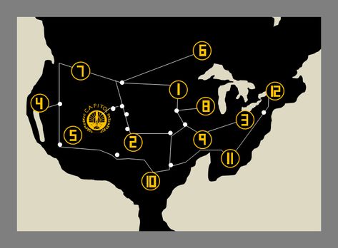 based on the map of Panem shown in the Catching Fire movie. Panem Map, Hunger Games Wallpaper, Fire Movie, Catching Fire, The Map, Hunger Games, Fangirl, Deviantart, Map