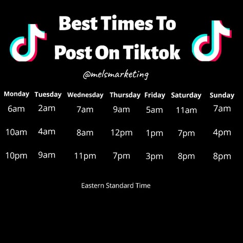 Content Idea For Tiktok, Best Time To Upload Video On Youtube, Best Time To Post Tiktok, Good Times To Post On Tiktok, Social Media Times To Post, Content To Post On Tiktok, When Is The Best Time To Post On Tiktok, Best Time To Upload On Instagram, Tiktok Posting Ideas