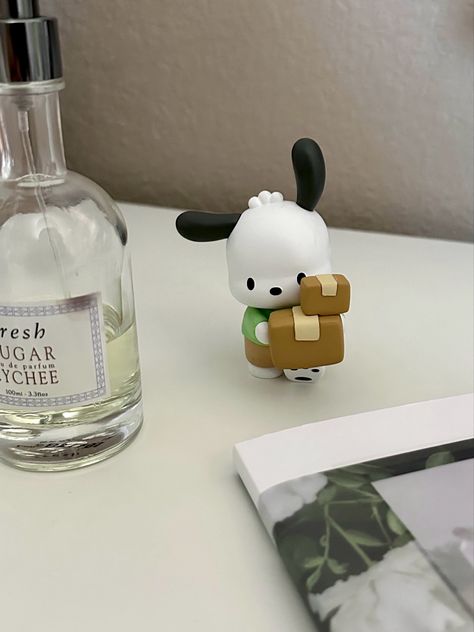 Desk Figures, Aesthetic Figures, Cute Items Aesthetic, 3d Pochacco, Fresh Aesthetic, Album Aesthetic, Pochacco Aesthetic, Aesthetic Pochacco, Pochacco Decor